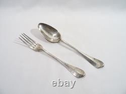 Antique Silver Solid Spoon Fork Rotterdam Netherlands 18th Century