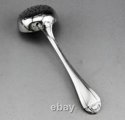 Antique Silver Sugar Sifter or Tea Strainer in Solid Silver, First Standard Mark