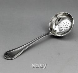 Antique Silver Sugar Sifter or Tea Strainer in Solid Silver, First Standard Mark