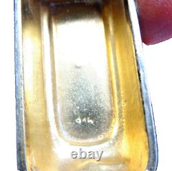 Antique Snuff Box with Solid Silver Animal Decorations
