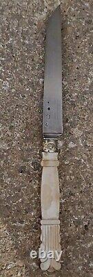 Antique Solid Gold Knife Monogram FD Crown Count's & Solid Silver 36.9 g