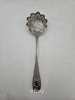 Antique Solid Silver 19th Century Sugar Spoon