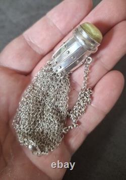 Antique Solid Silver Accordion Coin Purse