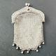 Antique Solid Silver Art Nouveau Coin Purse With Floral Decorations