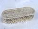 Antique Solid Silver Box With Braided Decoration