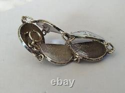 Antique Solid Silver Bracelet with 5 Francs Sower Roty Coins