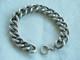 Antique Solid Silver Bracelet With Large Links