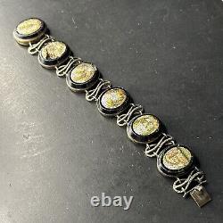 Antique Solid Silver Bracelet with Micro Mosaic to Restore Napoleon III