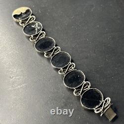 Antique Solid Silver Bracelet with Micro Mosaic to Restore Napoleon III