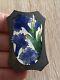 Antique Solid Silver Brooch Art Nouveau Floral Enamel Decorated
