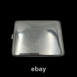 Antique Solid Silver Cigarette Case, To Be Identified