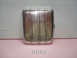 Antique Solid Silver Engraved Cigarette Case PB