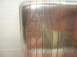 Antique Solid Silver Engraved Cigarette Case PB