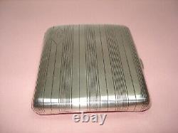 Antique Solid Silver Engraved Cigarette Case PB