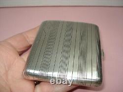 Antique Solid Silver Engraved Cigarette Case PB