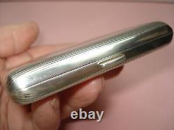 Antique Solid Silver Engraved Cigarette Case PB