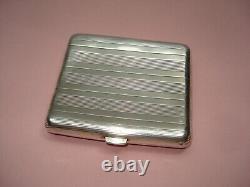 Antique Solid Silver Engraved Cigarette Case PB