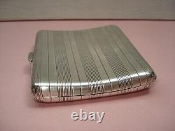 Antique Solid Silver Engraved Cigarette Case PB