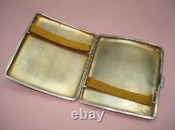 Antique Solid Silver Engraved Cigarette Case PB