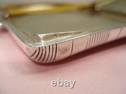 Antique Solid Silver Engraved Cigarette Case PB