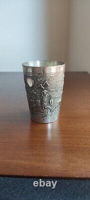 Antique Solid Silver Goblet from Vietnam