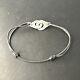 Antique Solid Silver Gourmette Bracelet With Handcuff Mesh From Dinh Van R12