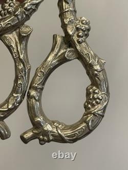 Antique Solid Silver Grape Scissors