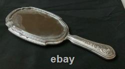 Antique Solid Silver Hand Mirror 1900