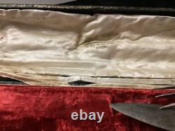 Antique Solid Silver Lamb Carving Set, Napoleon III Era