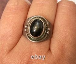Antique Solid Silver Lot of Large Vintage Rings 58-59 Stone Signet Rings