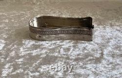 Antique Solid Silver Mouchette Holder, 19th Century
