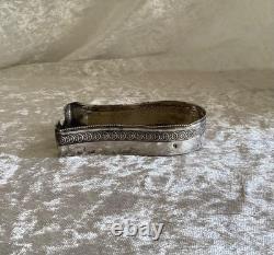 Antique Solid Silver Mouchette Holder, 19th Century