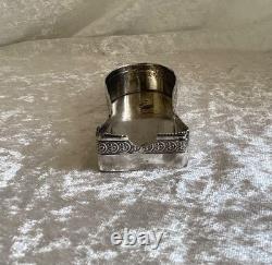Antique Solid Silver Mouchette Holder, 19th Century