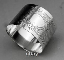 Antique Solid Silver Napkin Ring, Minerva Hallmark
