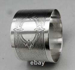 Antique Solid Silver Napkin Ring, Minerva Hallmark