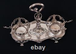 Antique Solid Silver Oil Holder by Silversmith Debain & Flamant 19th Century