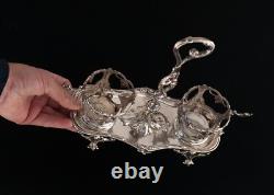 Antique Solid Silver Oil Holder by Silversmith Debain & Flamant 19th Century
