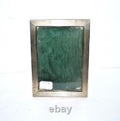 Antique Solid Silver Photo Frame with 800 Hallmark and Guilloché Border 11x8