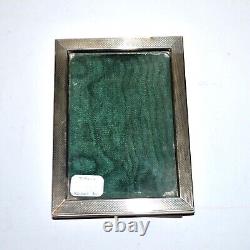 Antique Solid Silver Photo Frame with 800 Hallmark and Guilloché Border 11x8