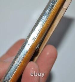 Antique Solid Silver Photo Frame with 800 Hallmark and Guilloché Border 11x8