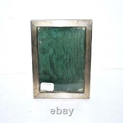 Antique Solid Silver Photo Frame with 800 Mark Guilloché Border 11x8