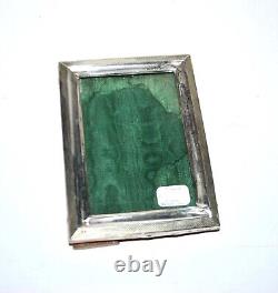 Antique Solid Silver Photo Frame with 800 Mark, Guilloché Frame 11.5x8.5