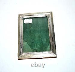 Antique Solid Silver Photo Frame with 800 Mark, Guilloché Frame 11.5x8.5