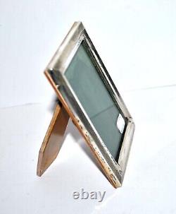 Antique Solid Silver Photo Frame with 800 Mark, Guilloché Frame 11.5x8.5