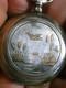 Antique Solid Silver Pocket Watch With Gold Decoration Marie