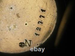 Antique Solid Silver Pocket Watch with Gold Decoration Marie