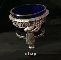 Antique Solid Silver Salt Cellar, First Empire Period