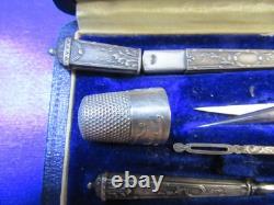 Antique Solid Silver Sewing Kit