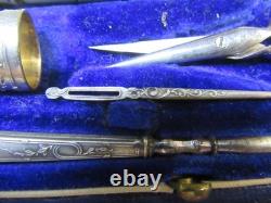 Antique Solid Silver Sewing Kit