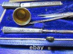 Antique Solid Silver Sewing Kit